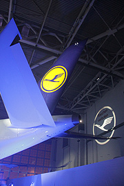  Lufthansa Airbus A350-900  in der Lufthansa Technikhalle München (©Foto: Marikka-Laila Maisel)